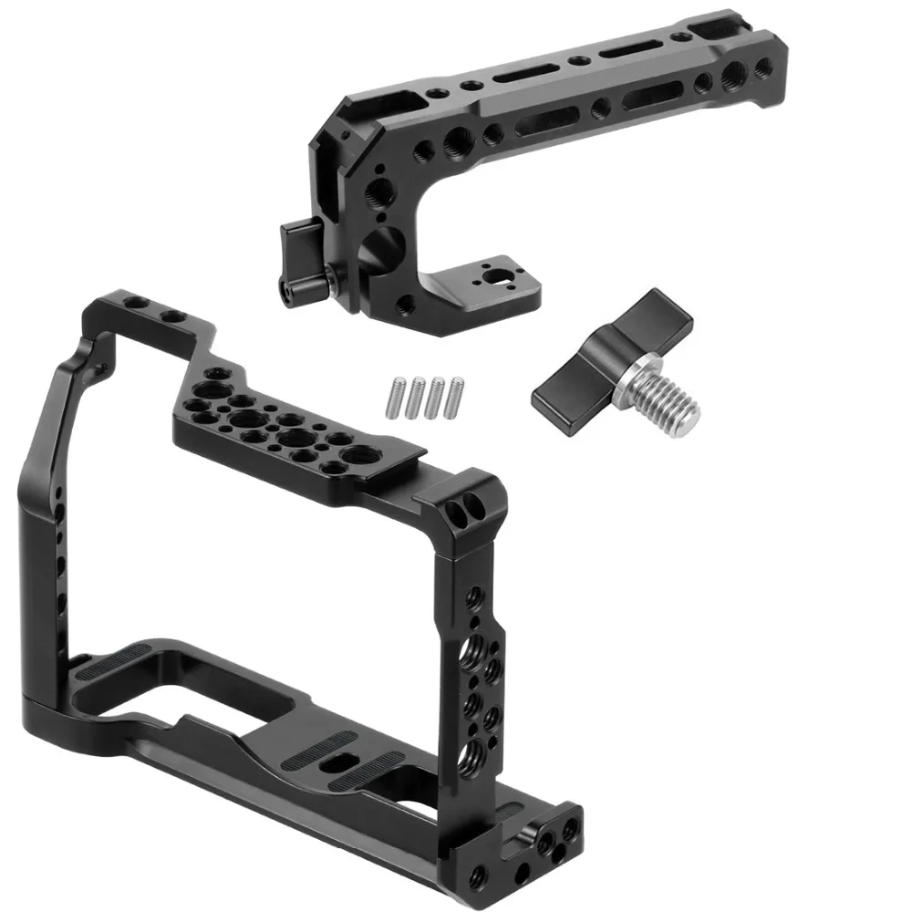 Aluminium SLR Kamera Käfig für Fujifilm X-T3 /XT3/XT2 /X-T2 DSLR Rig Schutzhülle Abdeckung mit Top griff Grip Kalten Schuh Montieren – Detail 27