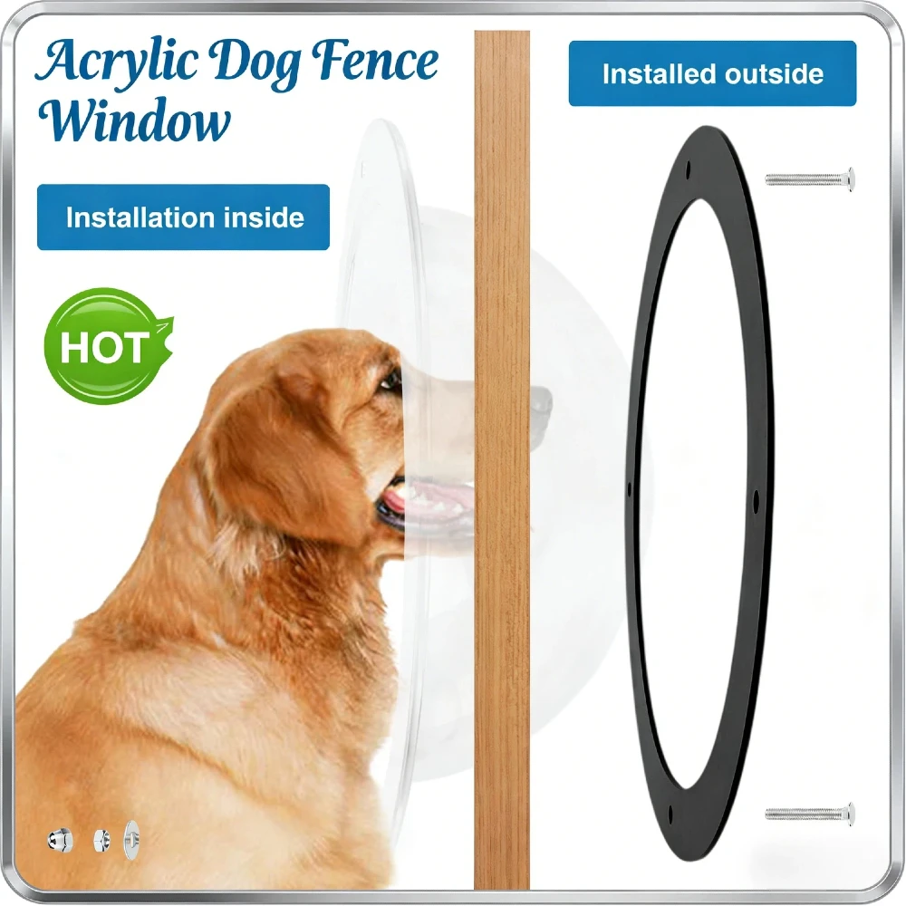 

Прозрачное акриловое окно-пузырь для ограждений для собак, кошек, лошадей, для сада, улицы, игровой площадки