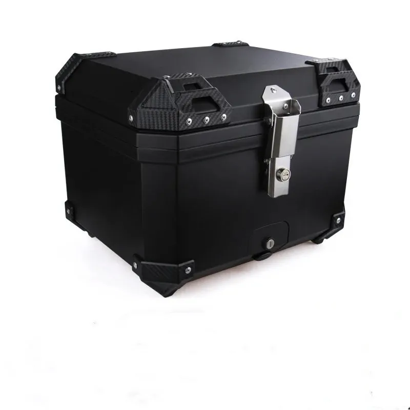 45L Motorcycle Top Box Waterproof Rear Top Case Helmet Luggage Storage Rear Tour Box With Security Lock UK Stock Fast shipping