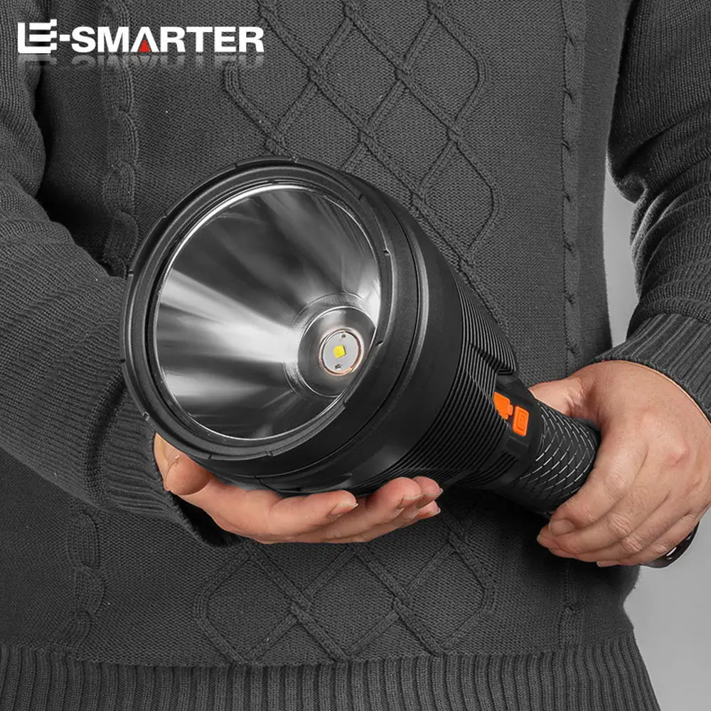 P50 LED Flashlight Replaceable Yellow Blue Red Lenses USB Rechargeable Torch Outdoor Portable Super Bright Long-range Searchligh