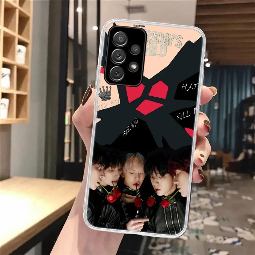 T-Txt Boy Band Kpop Soft Phone Case For Samsung Galaxy A14 A13 A12 A15 A54 A53 A52 A55 A34 A33 A32 A35 A24 A23 A22 A25 A04S A03S