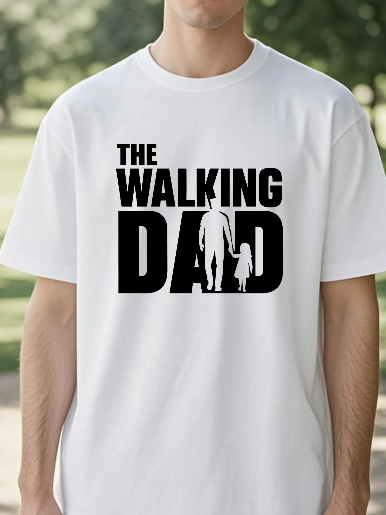 The Walking Dad T-Shirt Father and Daughter Matching Tee Shirt Cool Dad Graphic T Shirts Best Father's Day Clothes tee
