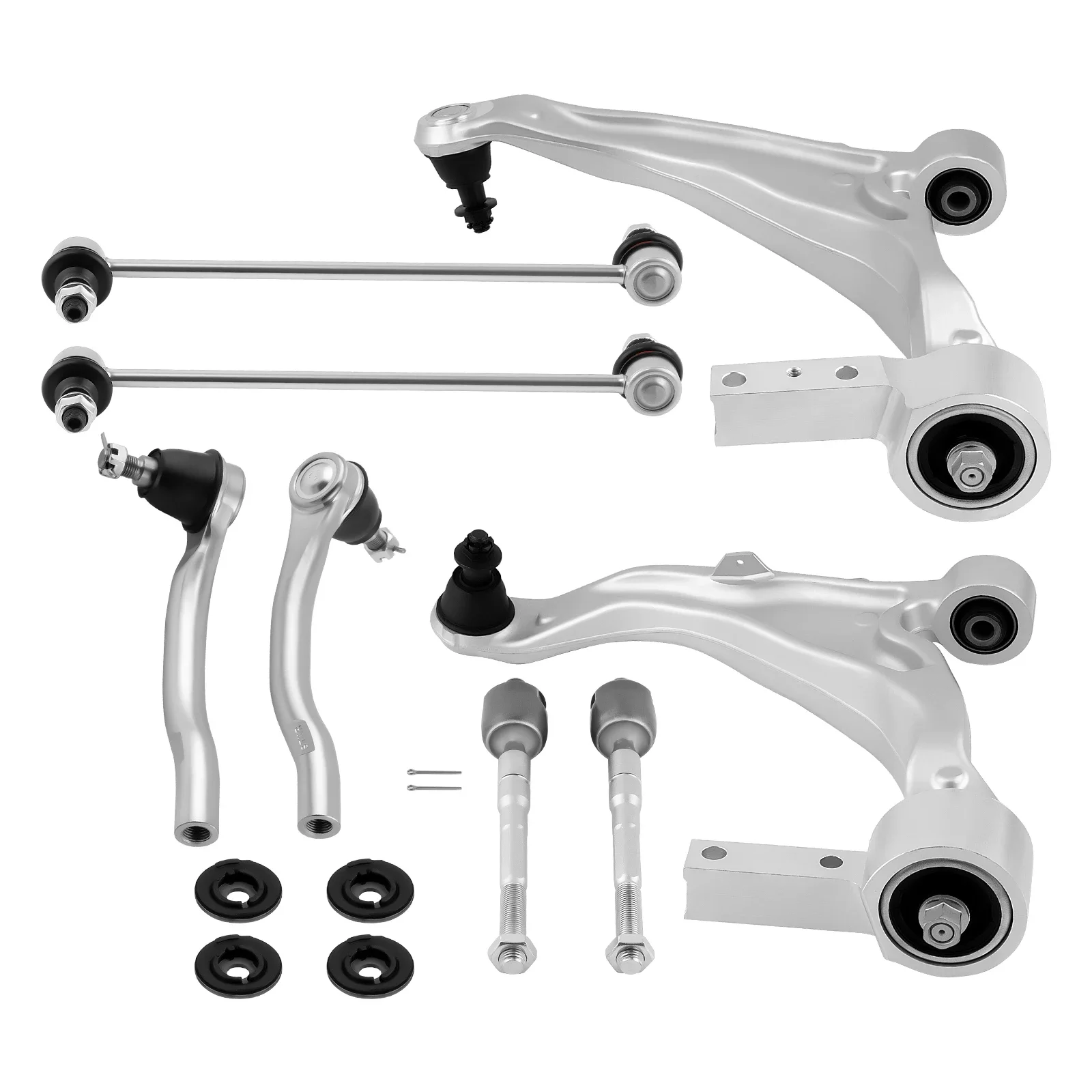 8x Suspension Kit Front Control Arm Ball Joint Tie Rod End Sway bar Link For Acura MDX 2007-2013