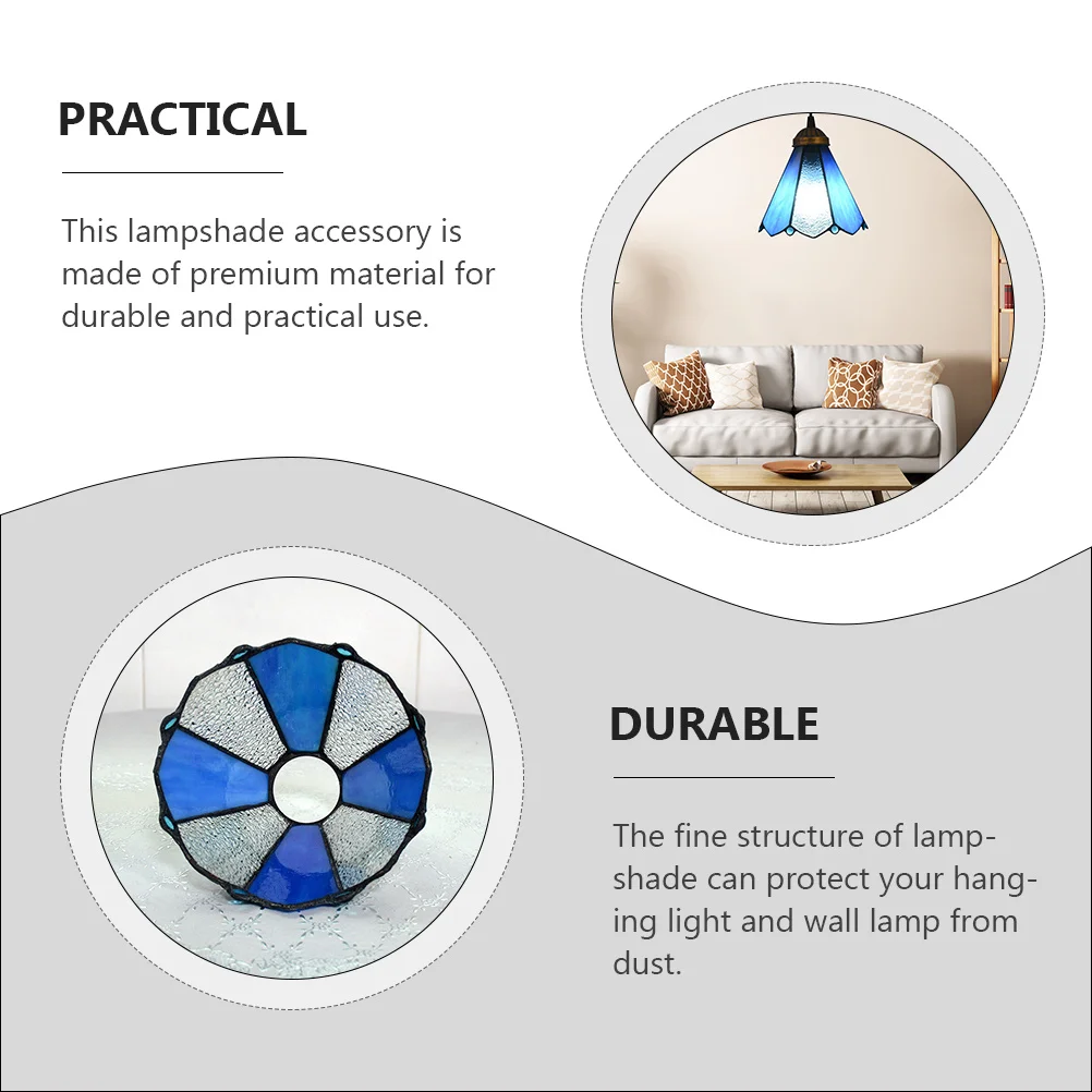 1 قطعة من ملحقات عاكس الضوء المصنوعة من الزجاج الرقيق سهلة التركيب وإزالة غرفة النوم وغرفة المعيشة وغطاء عاكس الضوء الزجاجي #1