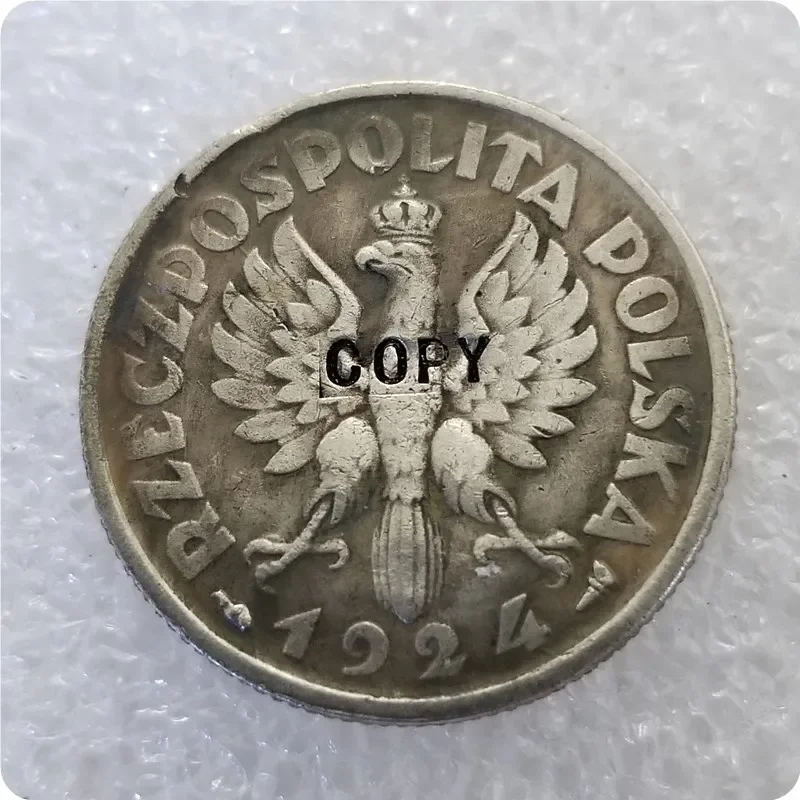 Poland Polen 1 ZLOTE 1924. Coin COPY commemorative coins-replica coins medal coins collectibles