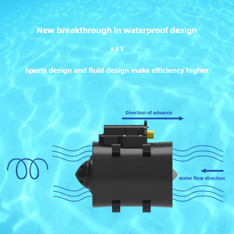 By-Pro Underwater Thruster 20/30/60 Blades Axe Propeller 12-24V 90W 169g UVW 3-Wire Bidirectional ROV Motor