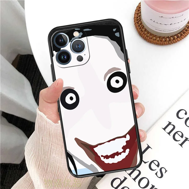 Phone Case for iPhone 16ProMax 14 13 15 Pro Max 12 11 XR SE 7 8 16 Plus Fashion Anime Jeff The Killer Soft Black Silicone Cover