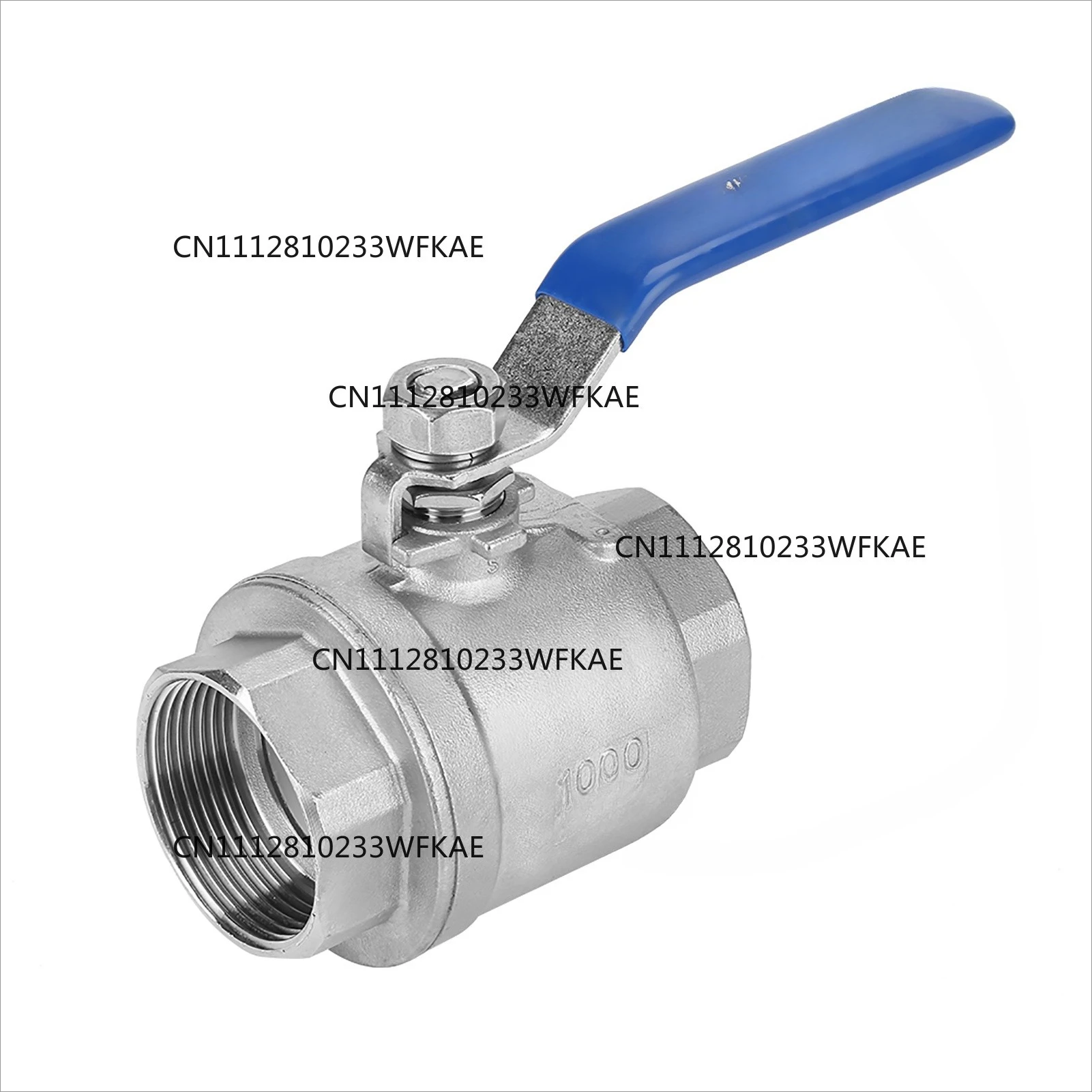 For304 stainless steel two-piece full hole female thread ball valve