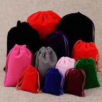 Velvet Bag 5x7/7x9/10x15CM Velvet Jewelry Bag Drawstring Storage Bag Multi Size Small Wedding Drawstring Pouches