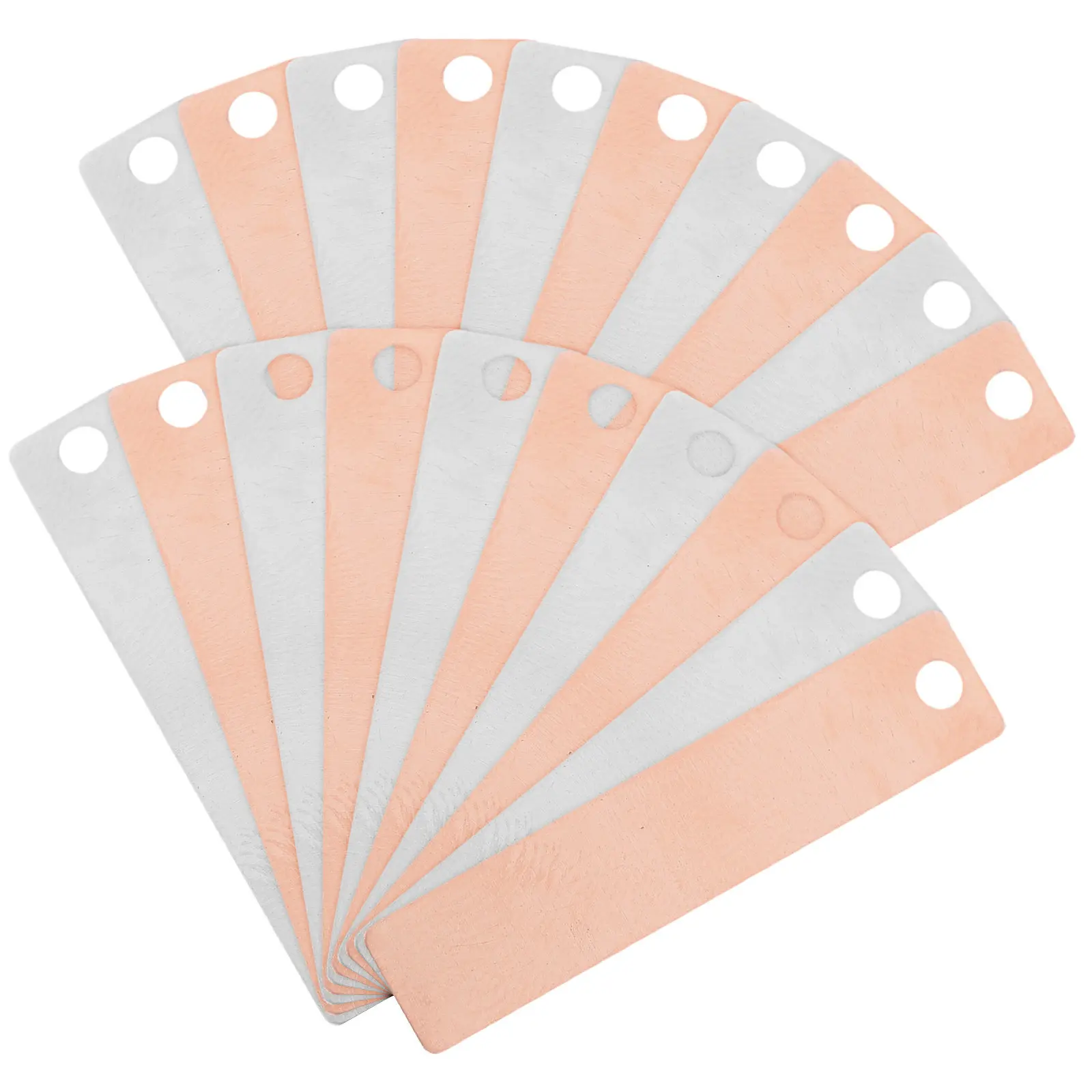 20 Pcs Copper Anode Tube Bending Strip Metal Dismantling Tools Test Strips For Pool Roof Moss And Zinc Electrode Plating Kit