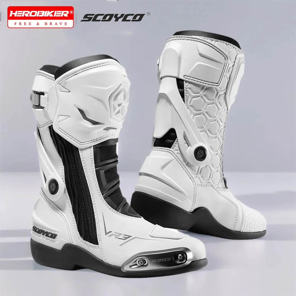 أحذية دراجة نارية للنساء ركوب الخيل دائم المضادة للانزلاق المهنية موتوكروس أحذية واقية دراجة نارية الأحذية يندبروف مقاوم للماء