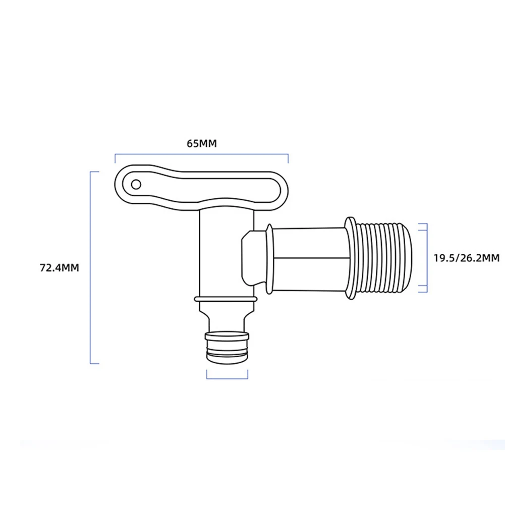 Plastic Faucet Jar Wine Barrel Water Tank Faucet With Filter For  Rain Barrel Black Home Garden Switch Connectors Tools 1PC