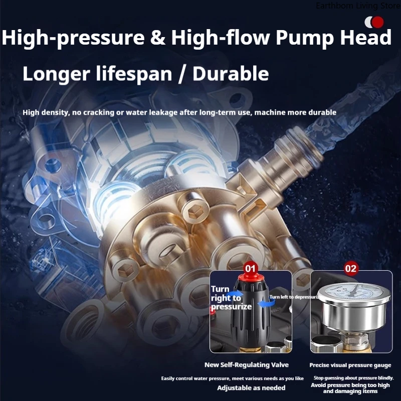 High-pressure Car Washer High-power Aquaculture Construction Car Washer Flushing Commercial Machinery Lavaggio Auto ZY60XCJ