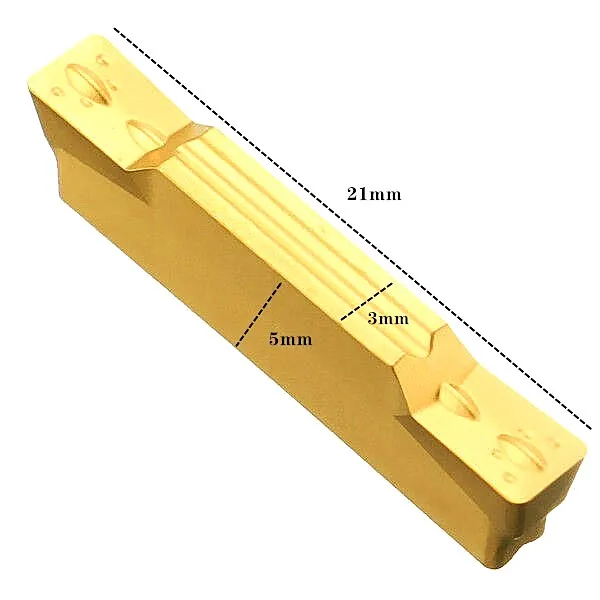 50PCS MGMN300-M Carbide Inserts 3mm Width for MGEHR/MGIVR Grooving Cut Off Tools