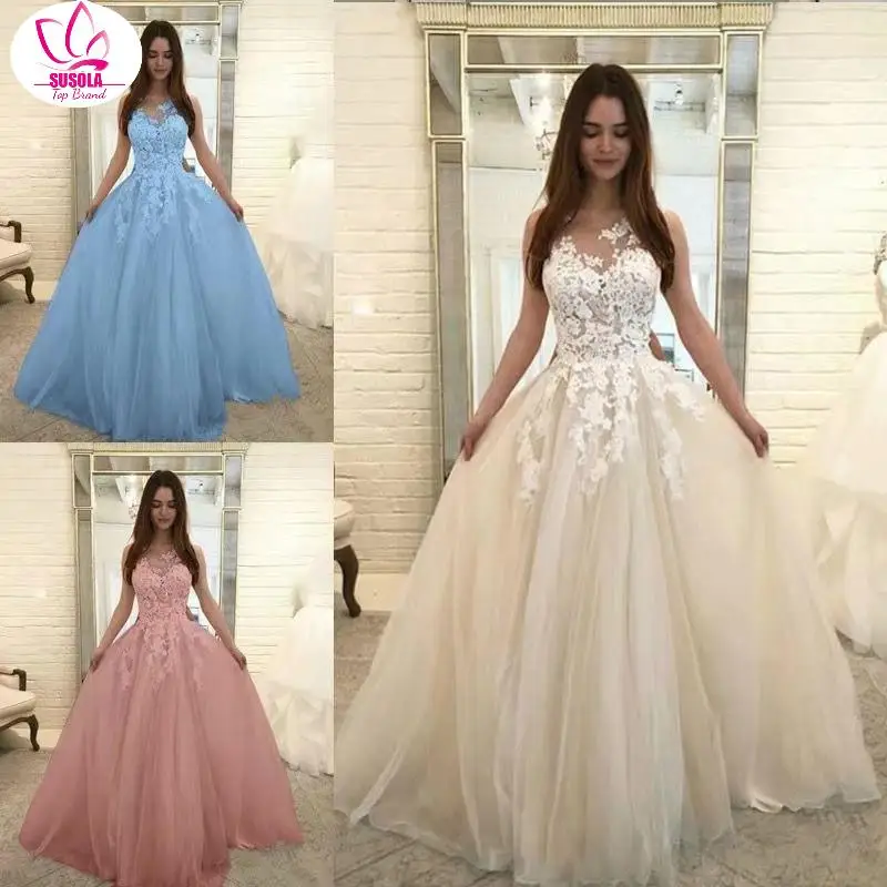 Lady New Women Trend Floral Lace Dresses Wedding Elegant Chiffon Evening Party Dress Ball Gown High Quality Elegant Sexy Dress