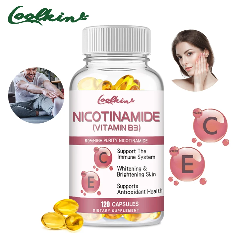 

Niacinamide Whitening Capsules Contains Vitamin B3 CE, Dietary Supplement, Non-GMO