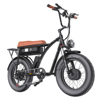 KETELES gogobest GF750 dual motor 2000W electric motorcycle 48V17.5AH（black）