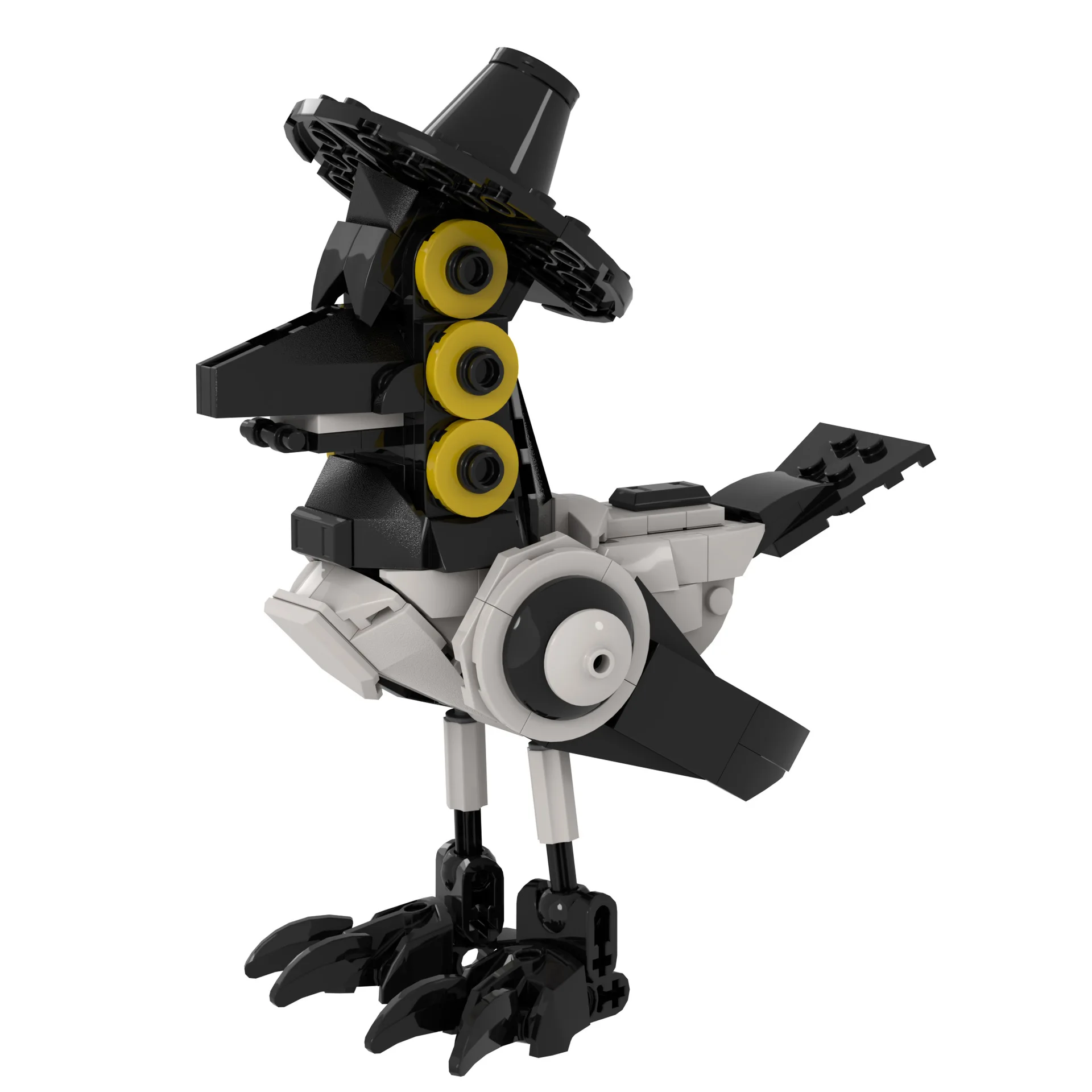 MOVC New Three-Eyed Raven DIY Creative Building Block Toy Educational Bricks for Children's Table Setting