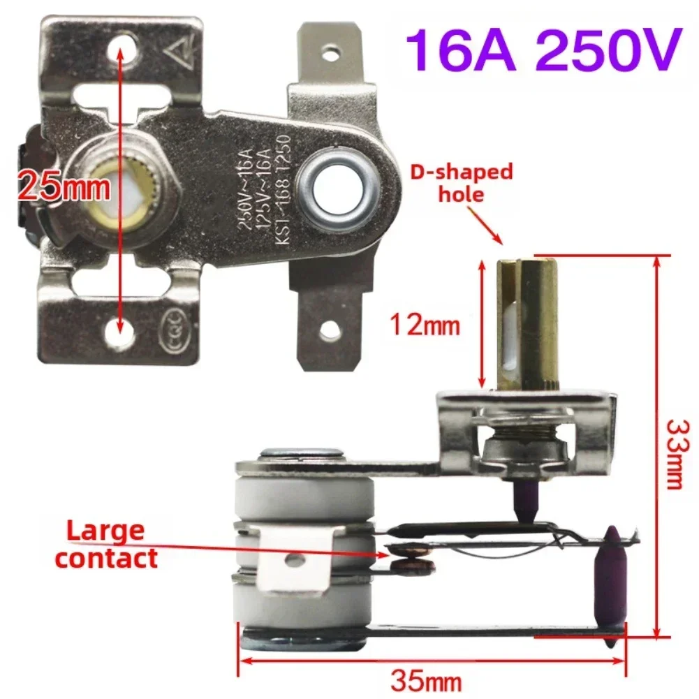 

High Temperature Resistant Temperature Controller Switch for Electric Heater For Oil Tank Compatible 10A 16A AC 250V