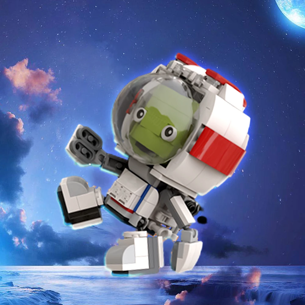 

Moc Kerbal Space Program Building Blocks Kerman Green Humanoid Aliens Space Model Space Flight Astronaut Brick Kids Adult Gifts