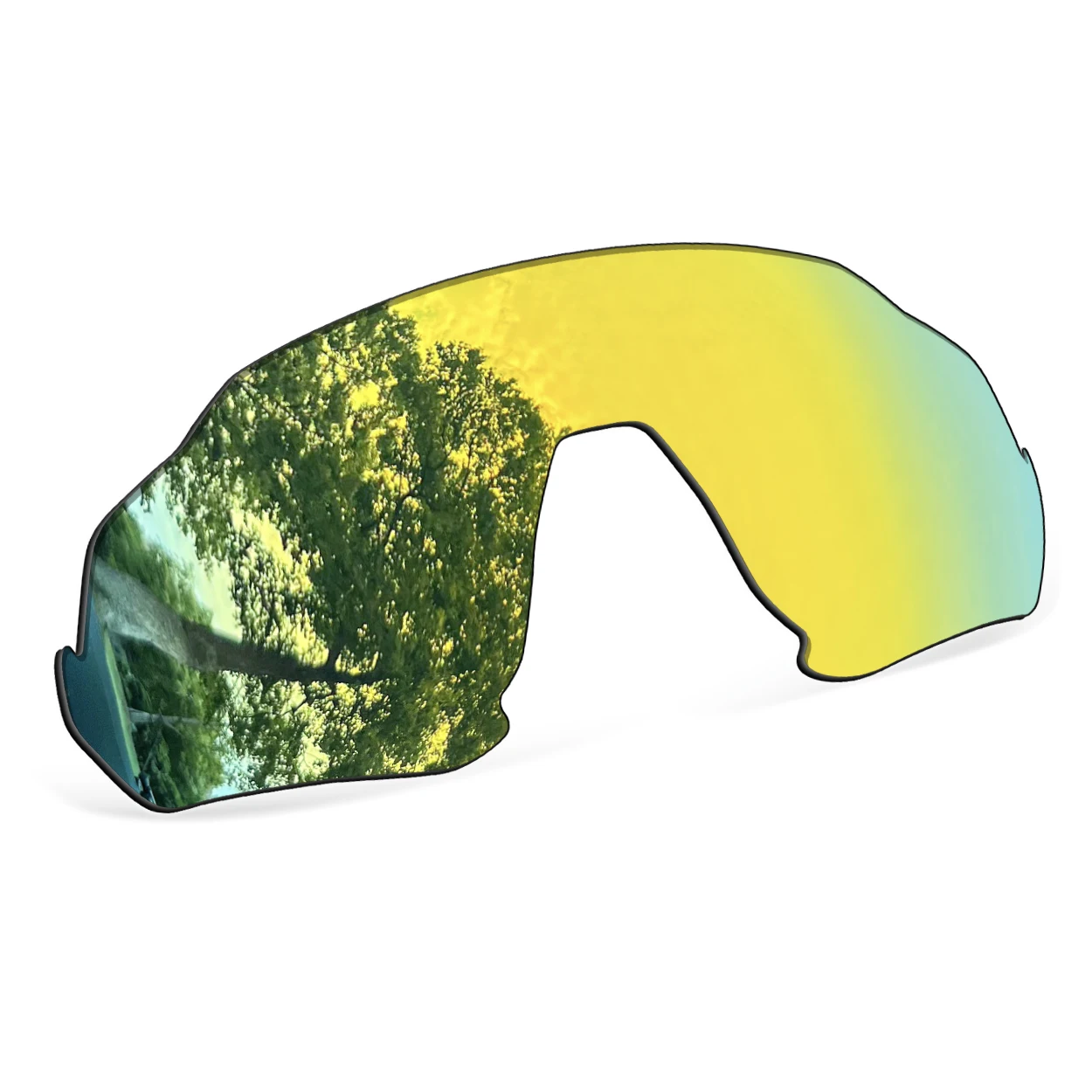 24K Gold Polarized Replacement Lenses for Oakley Flight Jacket OO9401 Sunglasses