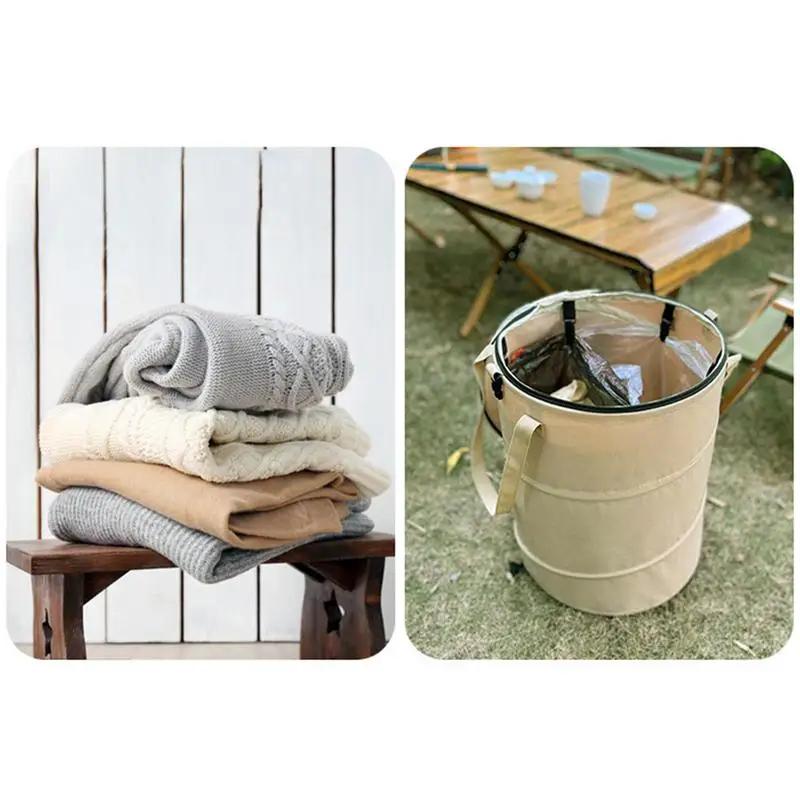 

Мусорный бак для кемпинга на открытом воздухе, складной многофункциональный ящик для хранения, корзина для грязной одежды, сумка для хранения, автомобильное мусорное ведро