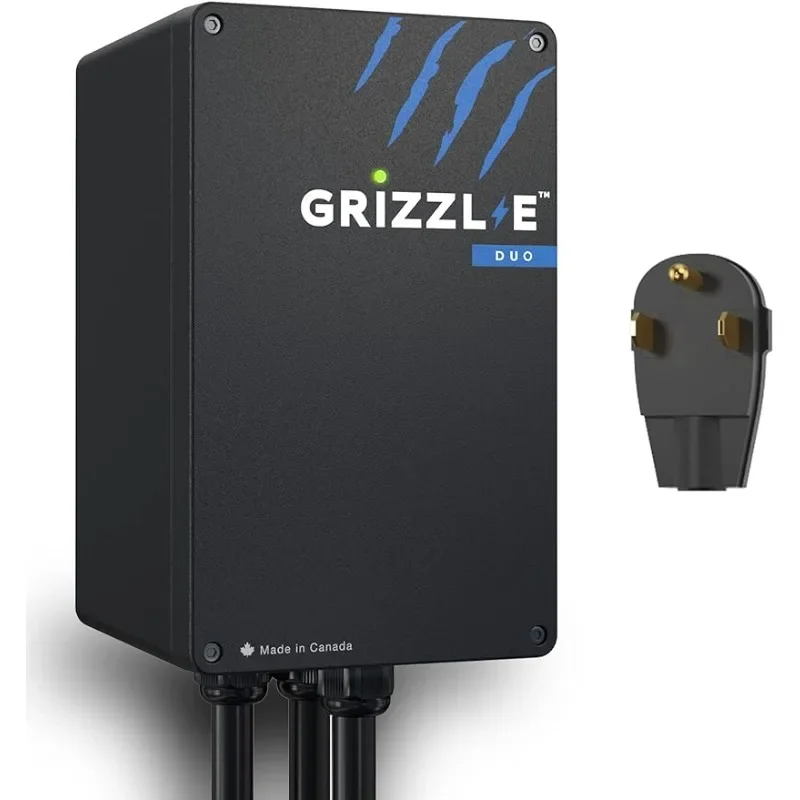 Two 24 feet Premium Cables  Grizzl-E Duo Level 2 Plug in EV Charger, up to 40 Amp,