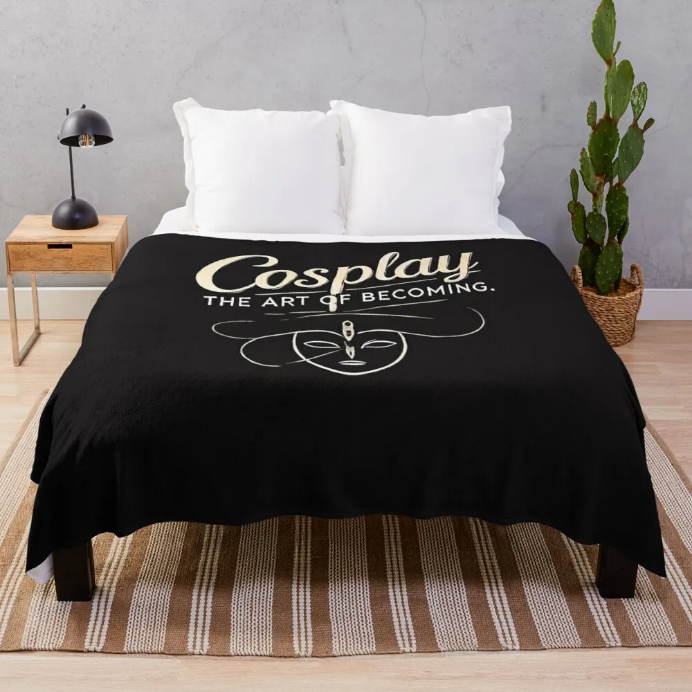 

Cosplay The Art of Becoming T-Shirt Throw Blanket Extra Large Throw Luxury Designer Hair Blankets