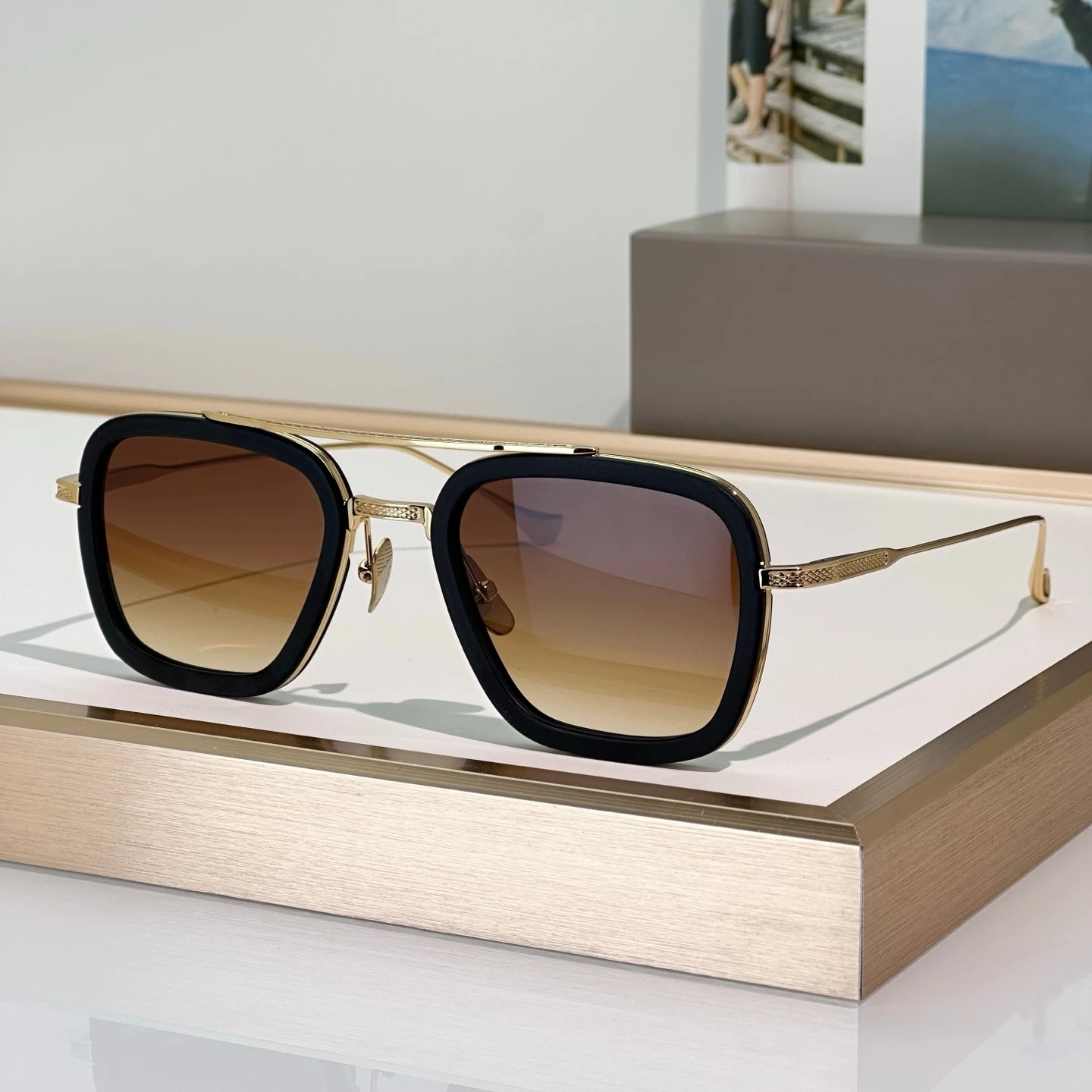 Dilta Flight.006 Robert Men sunglasses Metal Alloy Pilot Classic Male Female Business Sunglasses Outdoor Sun Glasses woman image 3