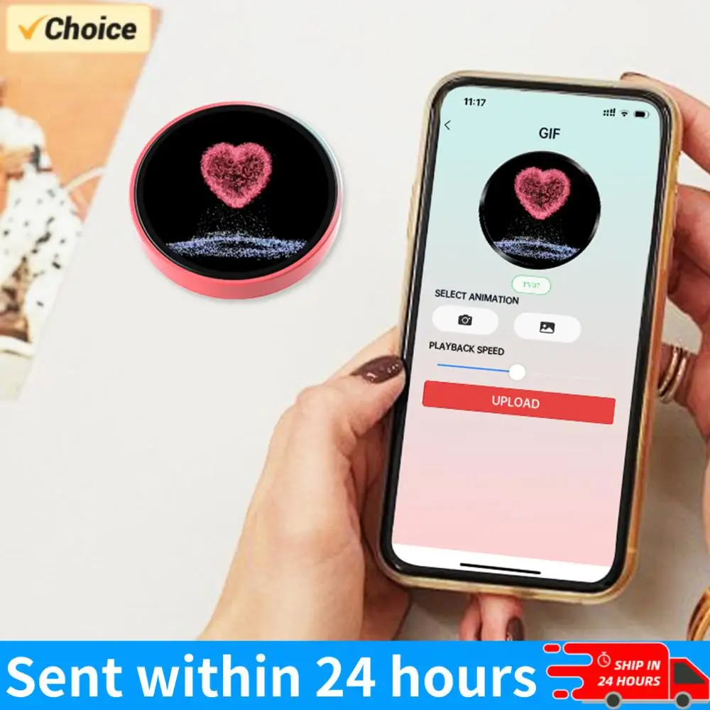 

Электронный аниме-бейдж с градиентным цветом BT5.4, IPS-экраном, многоцветными световыми эффектами, передачей изображения в одно касание, зарядкой Type-C