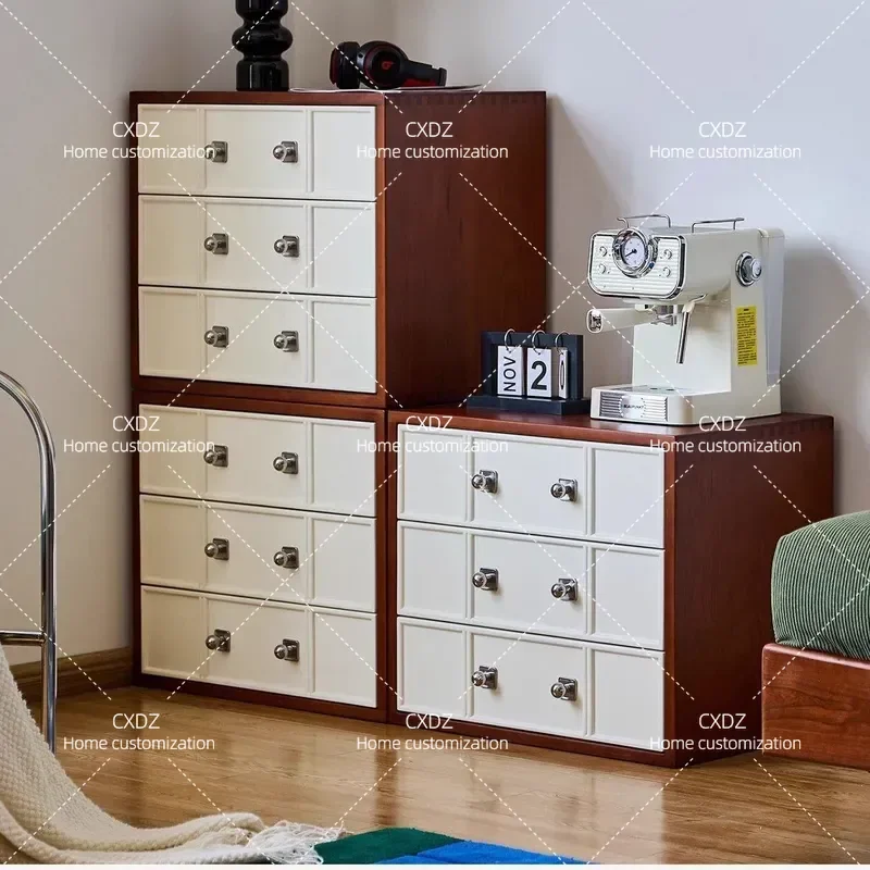 Simple Modern Chessboard Cabinet Modular Combination Floor to Ceiling Chest Living Room TV Stand Bedroom Bedside Storage