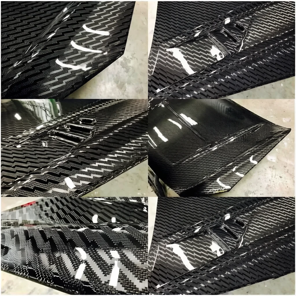 3K 240g  Jacquard carbon cloth Lightning pattern Lightning style   for Cars motorcycles engine hood decorate