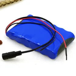 12v 6.8 Ah 6800mAh 18650 Oplaadbare batterijen 12.6V PCB Lithiumbatterij Beschermingsbord + 12.6V 1A Oplader