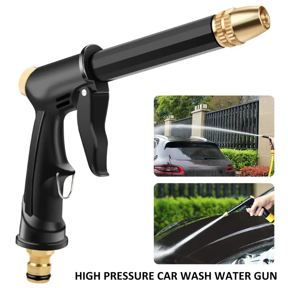 High Pressure Water Sprayer Heavy Duty Hand-held Washer Guns Jet Garden Watering Hose Nozzle Sprinkler Car Cleaning Wash Tool