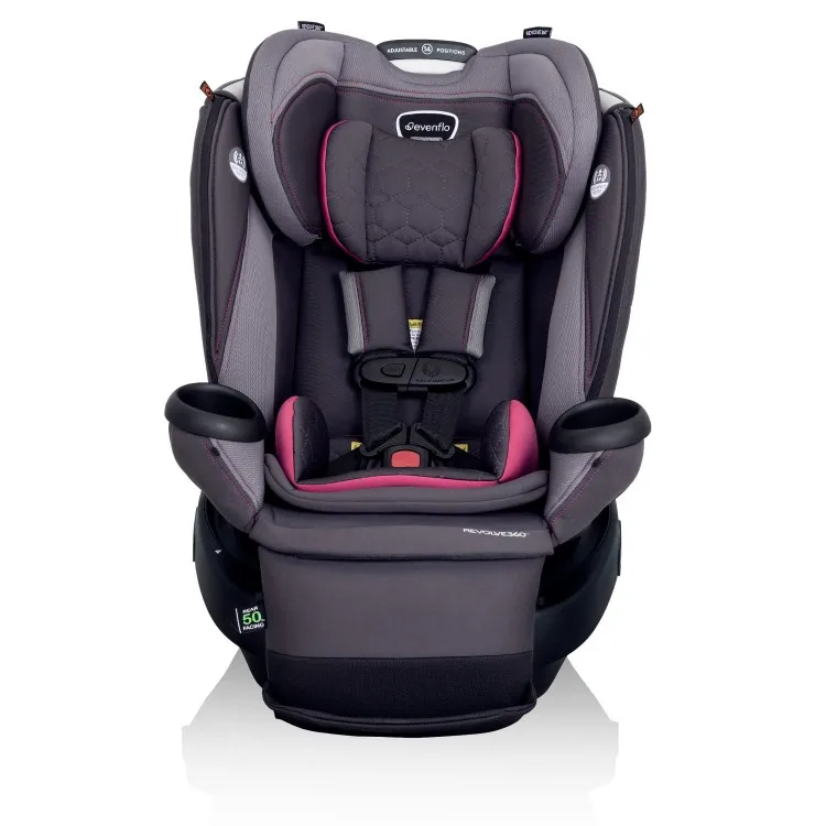 Revolve360 Extend All-in-One Rotational Car Seat with Quick Clean Cover (Rowe Pink)