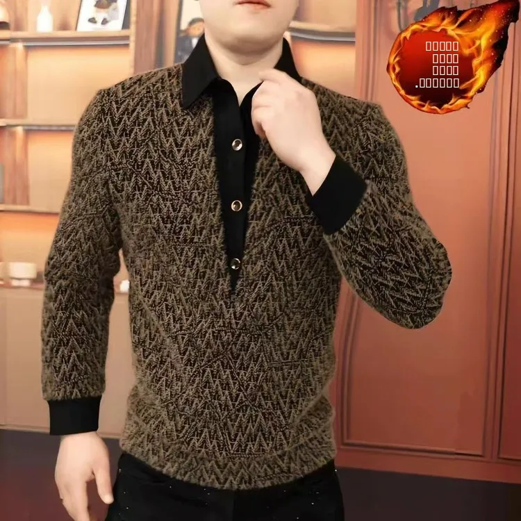 

Утепленная флисовая двухцветная толстовка с капюшоном для мужчин и молодежи, модный европейский стиль, универсальная базовая теплая кофта для молодых мужчин