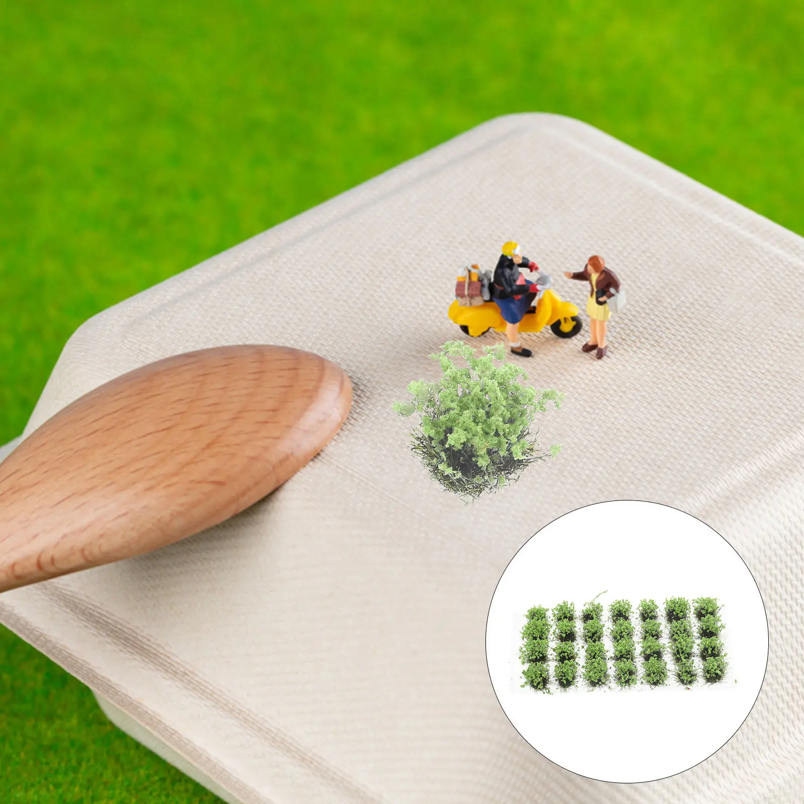 

1 Box Fake Flower Cluster Simulation Grass Cluster for Micro Landscape Sand Table Mini Garden Decorative Flower Supplies