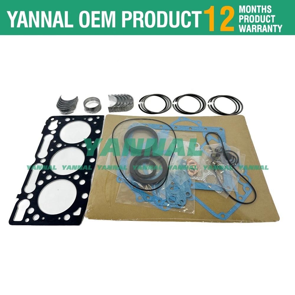 D905 D905E D905B Overhaul Kit For Kubota Engine Part Piston Ring Gasket Bearing