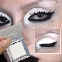 Paleta de sombra de ojos blanca y negra mate, monocromática Natural de larga duración, resaltador de gusano de seda, imprimación de sombra de ojos, maquillaje de ojos