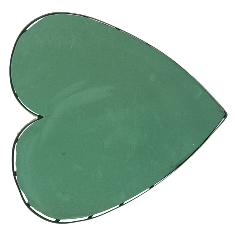 

1Pcs Car Head Flower Mud DIY Large Heart Shape Green Suction Cup Leak-Proof Lightweight Floral Arrangement Wedding