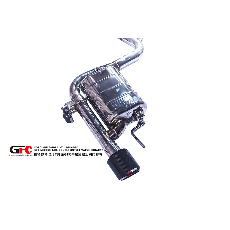 Applicable to Ford Mustang 2.3T modified middle end electronic valve remote valve exhaust pipe sound wave