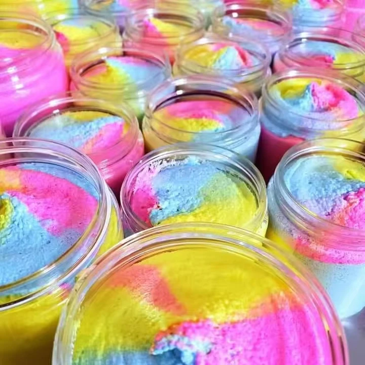 Wholesales Cream Private Label  Body Scrub Body Lotion Unicorn Body Butter Organic Whipped Butter Rainbow Shea Body Butter