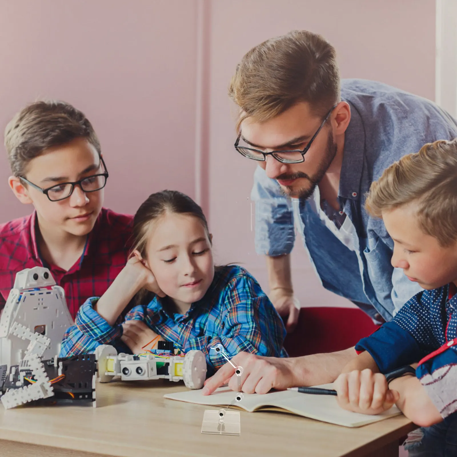 

Sturdy Plastic Action Figure Stand Elegant Minimalist Display Holder for Collectibles Desktop Shop Mall Supermarket Use