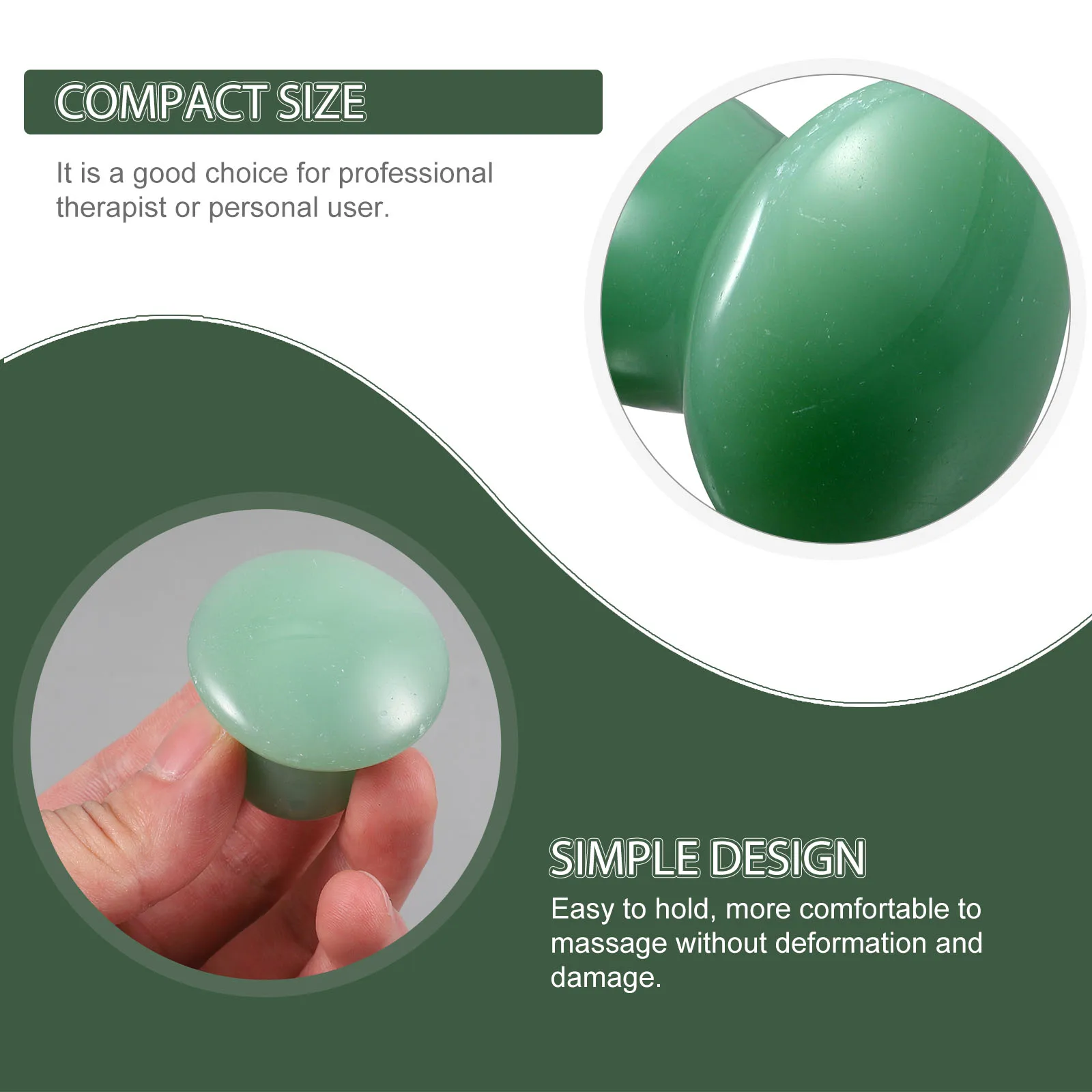 

2pcs Mushroom Shaped Massage Stones Gua Facial Beauty Massagers Cold Hot Compress Tools Skin Care Stone Roller