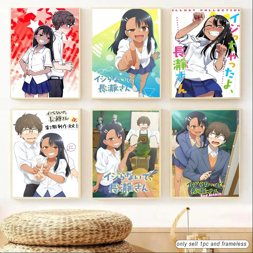 Don't Toy With Me, Miss Nagatoro Poster Sticky Poster Home Office Wall Bedroom Living Room Kitchen Decoration Painting