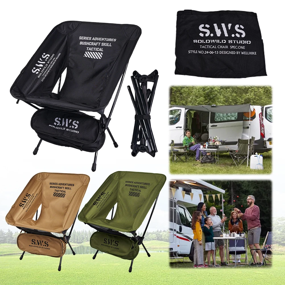 Foldable Camping Chair Oxford Cloth Lightweight Tourist Chairs Portable Camping Longue Seat for Outdoor Camping Hiking Fishing