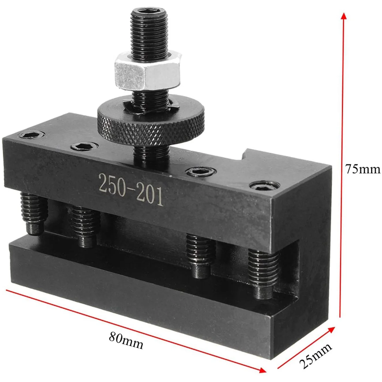 빠른 변경 CNC 선반 도구 포스트 터닝 페이싱 거치대 거치대, 선반 도구-250-201 및 250-202, 2 개