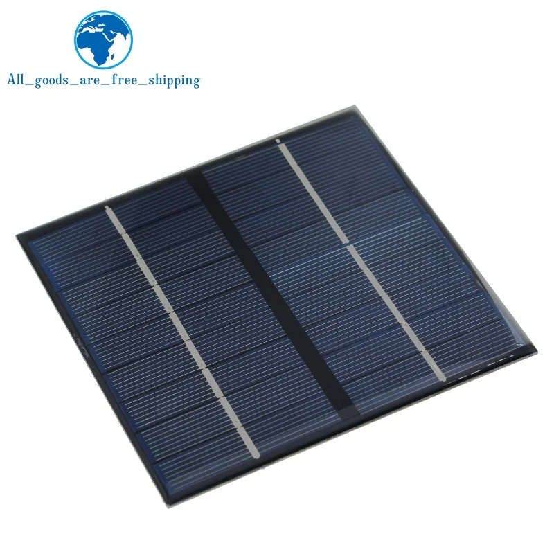 9V 2W 220MA Solar Panel 115X115MM Mini Solar System DIY For Battery Cell Phone Chargers Portable Solar Cell