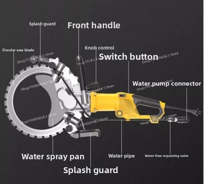 

Высокочастотная кольцевая пила, мощный станок для резки бетонных стен, отверстие стен для смены дверей и окон, машина для резки камня