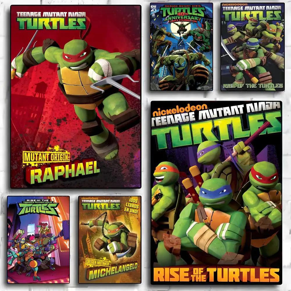 T-Teenage Mutant Ninja Turtles Cartoon Poster Painting And Print Wall Art Picture For Home Room Decor Gifts